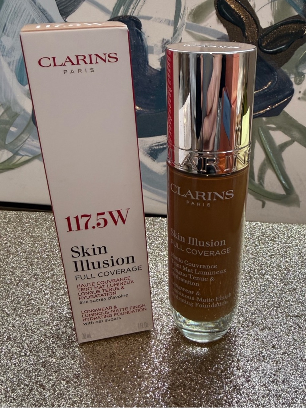 *NEW*1oz* 117.5W *CLARINS* Skin Illusion Full Coverage Foundation